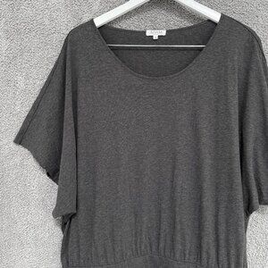 Adam Lippes dolman sleeve Peruvian Pima cotton jersey drop-waist dress